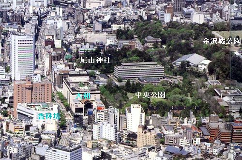 金沢の中心部にある中央公園。ここが練習拠点です。